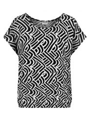 Sublevel Koszulka w kolorze czarno-białym rozmiar: L. Białe bluzki damskie Sublevel, l, bez wzorów, bez kołnierzyka, bez ramiączek. Za 74.11 zł.
