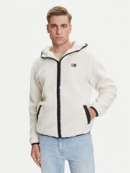 Tommy Jeans Kurtka przejściowa Teddy DM0DM19224 Beżowy Regular Fit. Brązowe kurtki męskie Tommy Jeans, m, bez wzorów, z jeansu, bez kaptura. Za 549.99 zł.