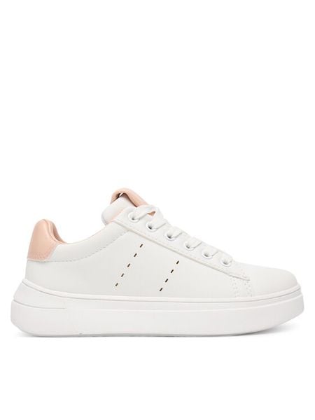 Calvin Klein Sneakersy V3A9-83221-1355A953 M Biały. Białe buty sportowe dziewczęce CALVIN KLEIN, bez wzorów, ze skóry, bez zapięcia. Za 459.99 zł.