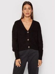 Vero Moda Kardigan Lea 10249632 Czarny Relaxed Fit. Czarne kardigany damskie Vero Moda, l, bez wzorów, z syntetyku. Za 99.00 zł.