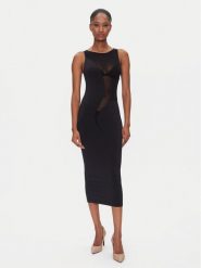 Wolford Sukienka koktajlowa Satin Sheer 57176 Czarny Slim Fit. Czarne sukienki damskie Wolford, xs, bez wzorów, z syntetyku, wizytowe, bez kołnierzyka, bez ramiączek. Za 1,069.00 zł.