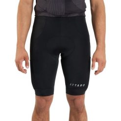 Spodenki rowerowe męskie ATTABO Kiro. Czarne szorty męskie ATTABO, bez wzorów, sportowe. Za 110.00 zł.