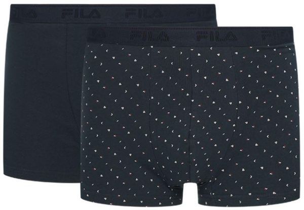 Fila Boksers 2-pakowy Navy XL. Niebieskie bokserki męskie Fila, bez wzorów, z materiału. Za 82.70 zł.