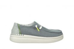 Półbuty HeyDude Wendy Rise Chambray Abyss Blue 003220, Niebieski, Materiał - 36. Niebieskie półbuty damskie HeyDude, bez wzorów, z bawełny, bez obcasa. W wyprzedaży za 134.10 zł.