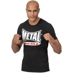 Koszulka mma Metal Boxe visual. Czarne t-shirty damskie METAL BOXE, m, bez wzorów, z bawełny, bez kołnierzyka. Za 120.50 zł.