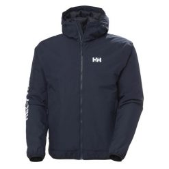 Kurtka wodoodporna z kapturem Helly Hansen Ervik Ins. Niebieskie kurtki męskie Helly Hansen, m, bez wzorów, z kapturem. Za 844.60 zł.