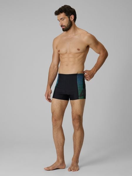 4F Kąpielówki męskie - czarne XXL. Czarne kąpielówki męskie 4f, m, bez wzorów, na fitness i siłownię. Za 69.99 zł.
