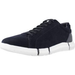 Buty GEOX U ADACTER A Niebieski. Niebieskie buty trekkingowe męskie Geox, ze skóry, bez zapięcia, trekkingowe. Za 380.99 zł.