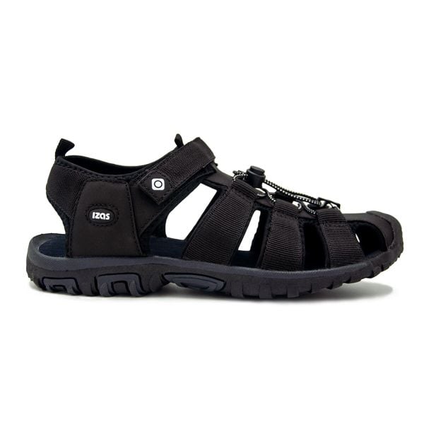 Sandały sportowe do trekkingu i turystyki unisex FROSTY II Izas. Czarne obuwie trekkingowe damskie IZAS, z gumy, bez zapięcia. Za 182.57 zł.