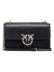 Pinko Skórzana torebka w kolorze czarnym - 27 x 16 x 7 cm rozmiar: onesize. Czarne torebki klasyczne damskie Pinko, bez wzorów, z materiału, bez dodatków. Za 922.46 zł.