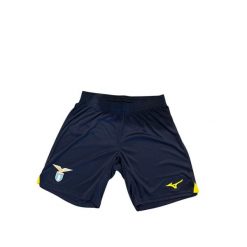 Szorty wyjazdowe Lazio Rome 2024/25. Niebieskie szorty damskie Mizuno, bez wzorów, sportowe. W wyprzedaży za 155.00 zł.