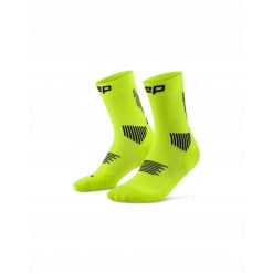 Damskie krótkie skarpety kompresyjne sportowe Core Run do połowy łydki CEP. Zielone skarpetki damskie CEP, bez wzorów, z elastanu. Za 79.00 zł.