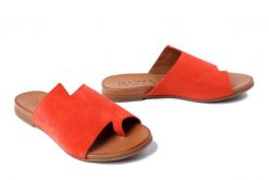 PIAZZA 900153-62 orange, klapki damskie. Brązowe klapki damskie Piazza, bez wzorów, ze skóry, bez obcasa, na obcasie. Za 227.92 zł.