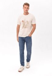 Jeansy z prostą nogawką, Straight Fit, D-LEON 53. Niebieskie jeansy męskie Volcano. Za 199.99 zł.