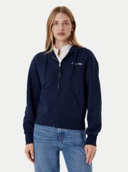Tommy Hilfiger Bluza Script WW0WW45742 Granatowy Regular Fit. Niebieskie bluzy bez kaptura damskie Tommy Hilfiger, s, z bawełny. Za 449.99 zł.