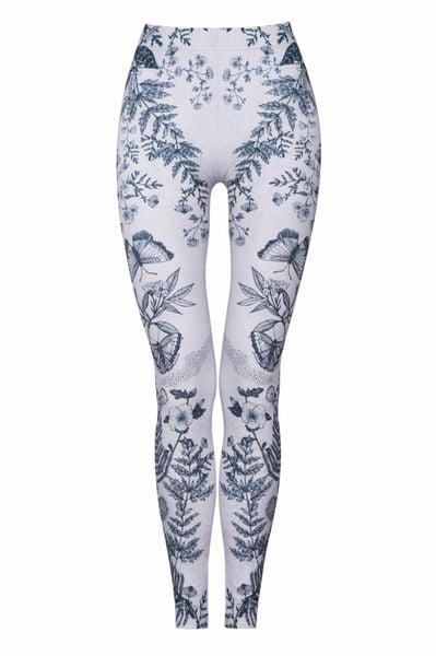 Legginsy sportowe damskie DEEP TRIP Botanic. Szare legginsy damskie DEEP TRIP, l, bez wzorów, z elastanu. Za 179.00 zł.