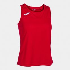 Damska koszulka typu tank top Joma Montreal. Czerwone t-shirty damskie Joma, l, bez wzorów, bez kołnierzyka. Za 163.50 zł.