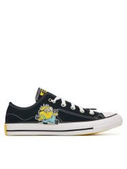 Converse Trampki Converse x Minions Chuck Taylor All Star A21404C Czarny. Czarne trampki i tenisówki damskie Converse, bez wzorów, z materiału. Za 379.99 zł.