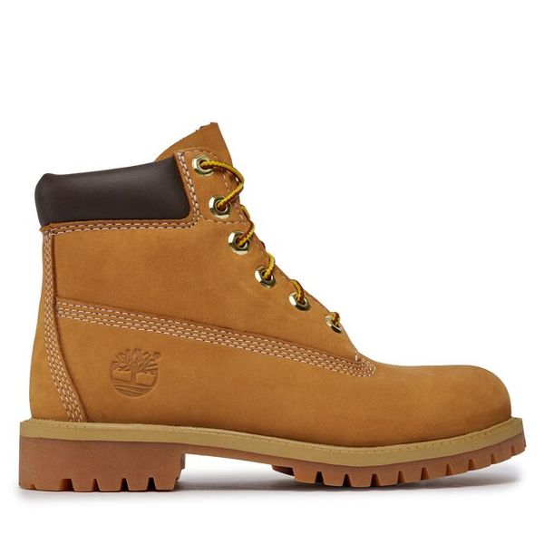 Trapery Timberland. Brązowe trapery damskie Timberland, bez obcasa. Za 609.99 zł.