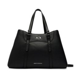 Torebka Armani Exchange. Czarne torebki klasyczne damskie Armani Exchange, bez wzorów, bez dodatków. Za 754.99 zł.