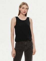 Noisy May Top Mathilde 27028786 Czarny Loose Fit. Czarne topy damskie Noisy may, xs, bez wzorów, z bawełny, bez kołnierzyka. Za 69.99 zł.