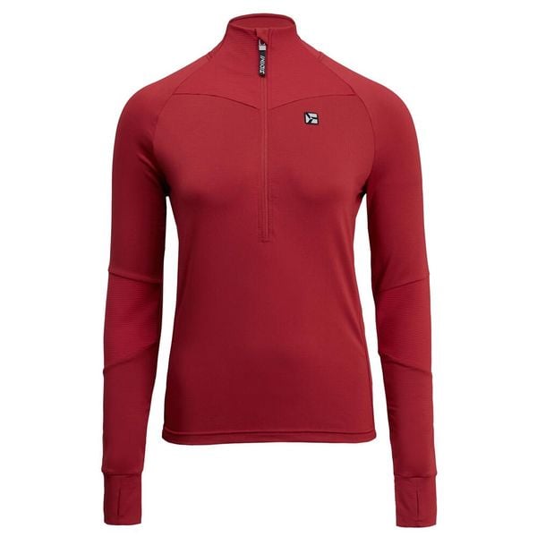 Bluza do narciarstwa biegowego z półgolfem damska Silvini Latera. Czerwone bluzy bez kaptura damskie Silvini, xl, z materiału. Za 308.10 zł.