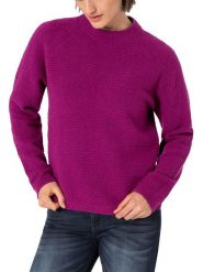 Timezone Sweter w kolorze fioletowym rozmiar: M. Różowe swetry klasyczne damskie Timezone, m, bez kołnierzyka. Za 108.74 zł.