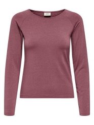 JDY Koszulka w kolorze jasnoróżowym rozmiar: L. Różowe bluzki damskie JDY, l, bez wzorów, bez kołnierzyka, bez ramiączek. Za 85.01 zł.