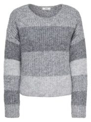 JDY Sweter "Veronica" w kolorze szarym rozmiar: M. Szare swetry klasyczne damskie JDY, m, ze splotem, bez kołnierzyka. Za 97.05 zł.