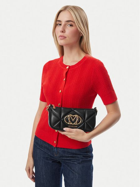 LOVE MOSCHINO Torebka JC4111PP0PLC0000 Czarny. Czarne torebki klasyczne damskie Love Moschino, bez wzorów, ze skóry, bez dodatków. Za 839.99 zł.