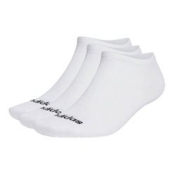 Skarpety stopki adidas Linear Low 3pack. Białe skarpetki damskie Adidas, bez wzorów. Za 36.99 zł.