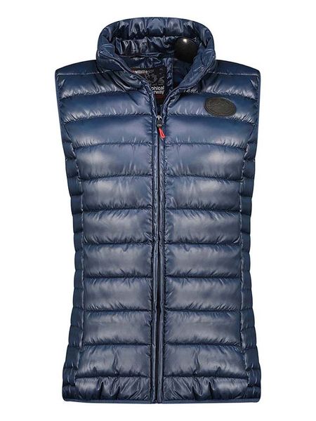 Geographical Norway Kamizelka pikowana "Annecy" w kolorze granatowym rozmiar: XL. Niebieskie kamizelki damskie Geographical Norway, xl. Za 126.75 zł.