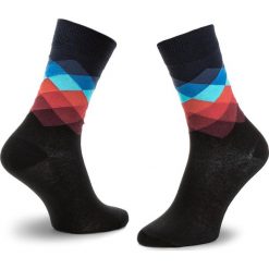 Skarpety Wysokie Unisex HAPPY SOCKS - FD01-069 Czarny Kolorowy. Czarne skarpetki damskie Happy Socks, bez wzorów, z bawełny. Za 39.90 zł.