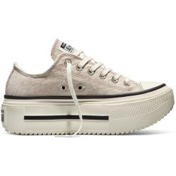 Buty sportowe Converse Ctas Double Stack. Brązowe buty sportowe na co dzień damskie Converse, bez wzorów, z zamszu. Za 590.00 zł.