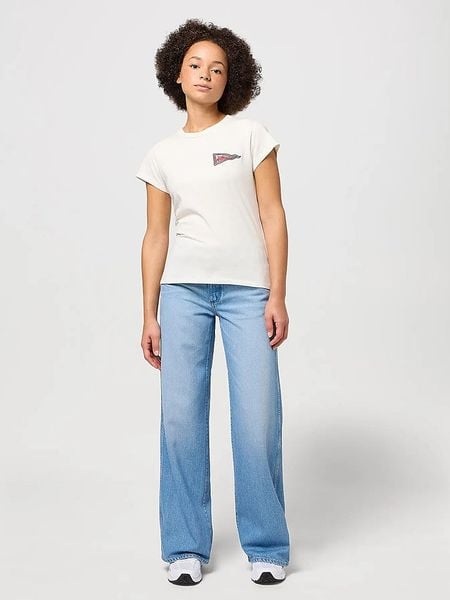 Wrangler Dżinsy "World Wide" - Wide leg - w kolorze błękitnym rozmiar: W29/L32. Niebieskie jeansy damskie Wrangler, z podwyższonym stanem. Za 184.46 zł.