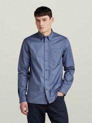 G-Star Koszula w kolorze niebieskim rozmiar: XS. Niebieskie koszule męskie G-Star, xs, bez wzorów, z bawełny, bez kołnierzyka, bez ramiączek. Za 227.95 zł.