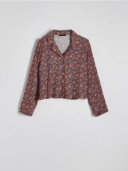 Góra od piżamy - czarny. Czarne piżamy damskie Reserved, l, bez wzorów, z tkaniny, bez ramiączek. W wyprzedaży za 65.99 zł.