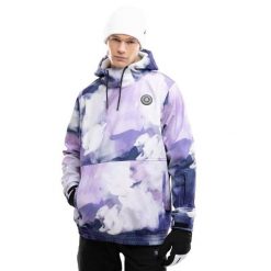 Męska kurtka snowboardowa Sporty zimowe Siroko W1 Kumo. Fioletowe kurtki męskie SIROKO, m, bez wzorów, z softshellu, bez kaptura, narciarskie. Za 673.00 zł.