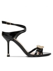 Liu Jo Sandały Tracy 03 SA6071 EX004 Czarny. Czarne sandały damskie Liu Jo, bez wzorów, ze skóry, bez obcasa, na szpilce. Za 769.99 zł.