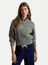 Polo Ralph Lauren Sweter 211963467506 Szary Regular Fit. Szare swetry klasyczne damskie Polo Ralph Lauren, m, z bawełny, bez kołnierzyka. Za 1,199.00 zł.