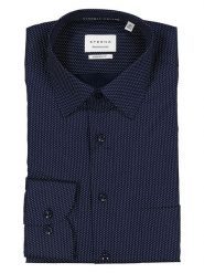 Eterna Koszula - Modern fit - w kolorze granatowym rozmiar: 38. Niebieskie koszule męskie Eterna, bez wzorów, z bawełny, bez kołnierzyka, bez ramiączek. Za 118.56 zł.
