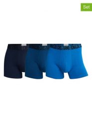 CR7 Bokserki (3 pary) w kolorze granatowo-niebieskim rozmiar: M. Niebieskie bokserki męskie CR7, bez wzorów, z bawełny. Za 87.19 zł.