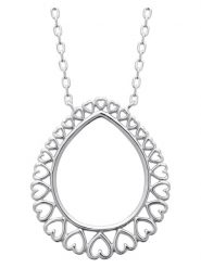 L'Atélier Précieux Srebrny naszyjnik z elementem ozdobnym - dł. 45 cm rozmiar: onesize. Szare naszyjniki damskie L'Atélier Précieux, srebrne. Za 173.99 zł.