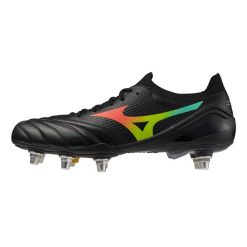 Buty do rugby Mizuno Morelia Neo V B Elite SG. Brązowe buty sportowe na co dzień męskie Mizuno, z materiału, bez zapięcia, na fitness i siłownię. Za 956.50 zł.