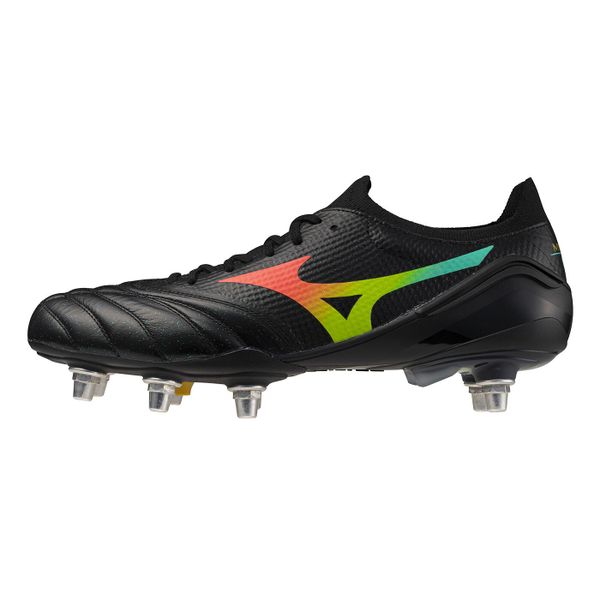 Buty do rugby Mizuno Morelia Neo V B Elite SG. Brązowe buty sportowe na co dzień damskie Mizuno, z materiału, bez zapięcia, na fitness i siłownię. Za 882.50 zł.