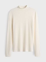 OPUS Koszulka w kolorze kremowym rozmiar: 44. Brązowe t-shirty damskie Opus, bez wzorów, bez kołnierzyka. Za 92.86 zł.