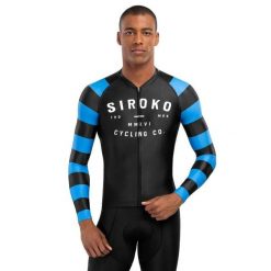 Męska koszulka rowerowa z krótkim rękawem Kolarstwo Siroko M2 Legend. Czarne t-shirty sportowe męskie SIROKO, m, z jersey, bez ramiączek, rowerowe. W wyprzedaży za 212.00 zł.