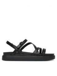 Clarks Sandały Aristella Rose 26181259 Czarny. Czarne sandały damskie Clarks, bez wzorów, ze skóry, bez obcasa, na płaskiej podeszwie. Za 339.99 zł.