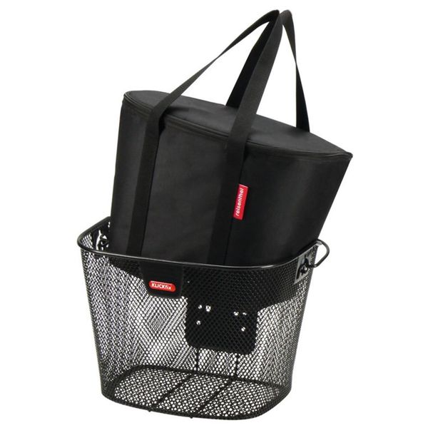 Klickfix torba chłodząca 16l do koszyka kierownicy czarna. Czarne torebki klasyczne damskie KLICKFIX, bez wzorów, bez dodatków. Za 249.95 zł.