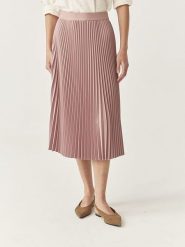 TATUUM Spódnica w kolorze szaroróżowym rozmiar: S. Różowe spódniczki damskie Tatuum, s, bez wzorów, z podwyższonym stanem, midi. Za 200.60 zł.